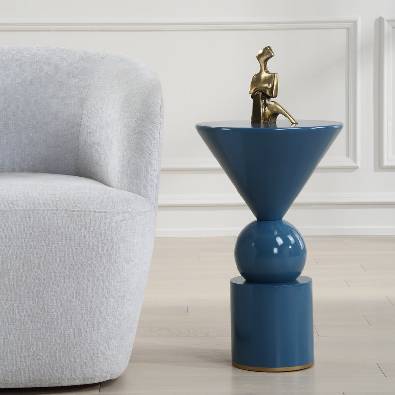 Mercer41 Panorea Blue Accent Table Wayfair — free download